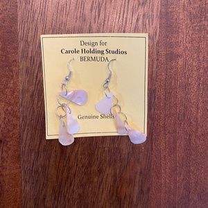 New Genuine sea shell earrings